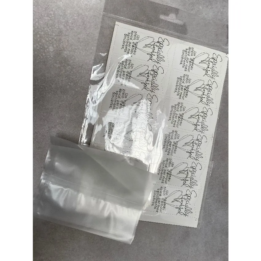 Petits Sachets Calque Blanc +  Stickers Especially For You